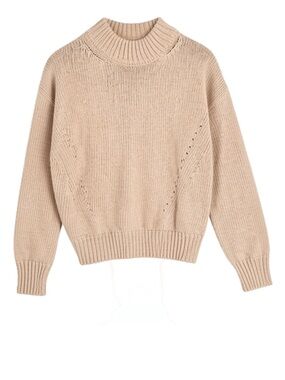 Le Bon Shoppe Zoe Cotton Sweater in Naturel - XS/S